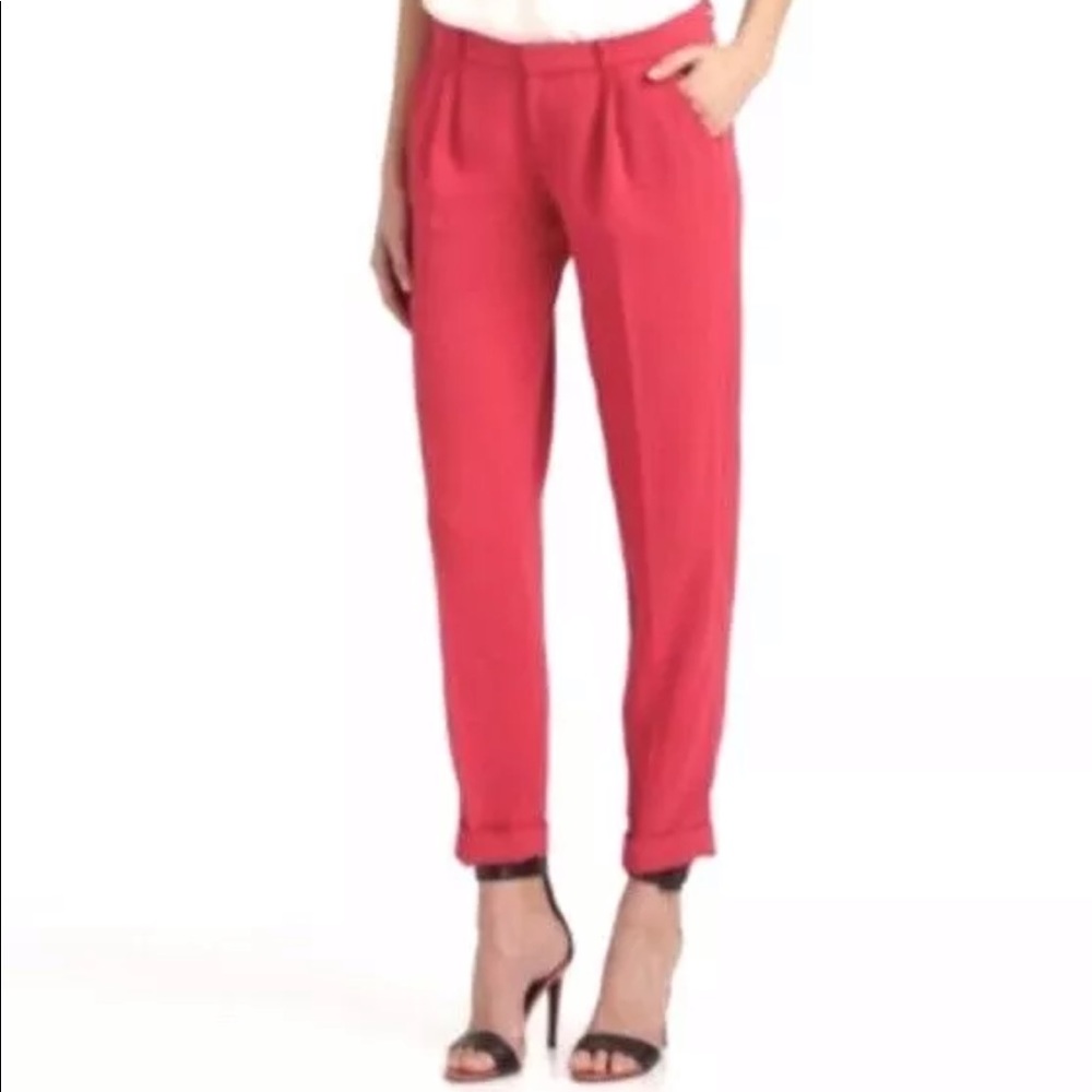 Joie Women’s Ankle trouser Pants NWT pink $198